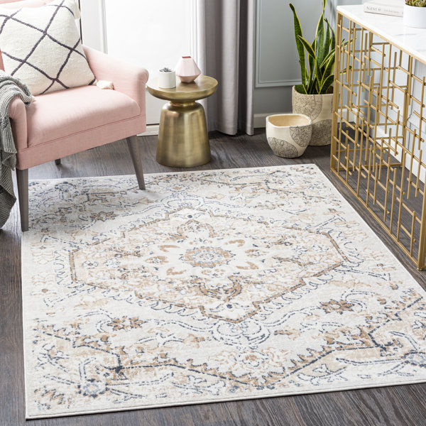 World Menagerie Brevyn Oriental Ivory Area Rug & Reviews Wayfair